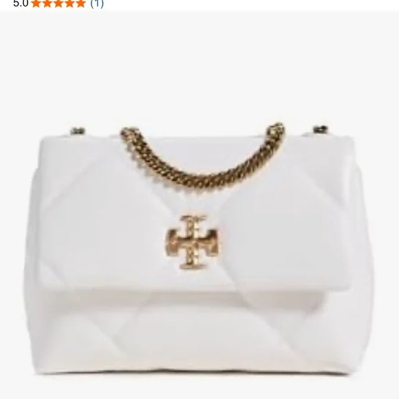 Tory Burch New Kira Diamond Quilted Convertible Shoulder Bag with Gold Accents - Picture 6 of 14